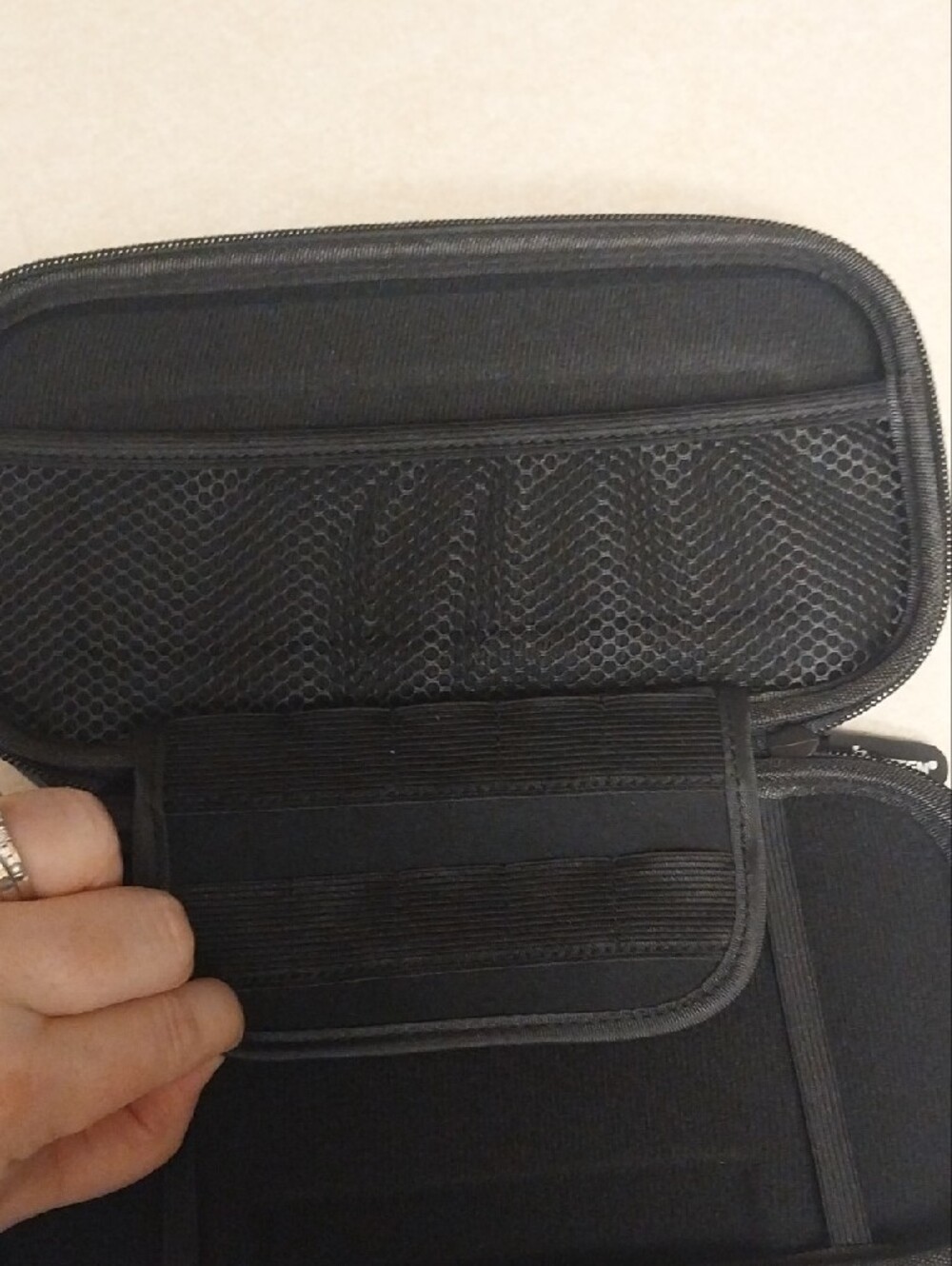 Blue Hard Shell Carrying Case with Handle - Picture 3 of 3